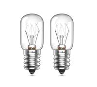 Bonlux 2-Pack Lampadine a Sale E14 Lampadina Frigorifero Alta Temperatura 300° Forno Dimmerabile e14 SES Piccola Vite Edison Lampadine Pigmeo T22 Tubolare Lampadina Elettrodomestico