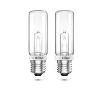 Bonlux 200W E27 Lampadine Tubolare Dimmerabili Luce Calda 2800K Lampadina JDD Modellazione E27 Vite Edison per Flash da Studio, 2820lm, AC220-240V, 2-Pack