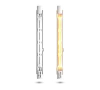 Bonlux 300W R7s alogena 118mm r7s dimmerabile bianco caldo 2800K lampadina lineare j118 r7s AC220-240V proiettore a matita 5900lm per l'illuminazione domestica, lavoro, sicurezza, stradale, ecc (2pcs)