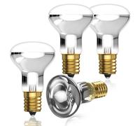 Bonlux 4x R39 E14 30W Lampadina a Lava Dimmabile, Lampadine a Riflettore R39 Caldo Bianco 2700-2800K 240V Lampadine a Lava, Luci a Punto da 30 Watt Risparmio Energetico SES Piccola Base a Vite Edison