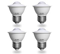 Bonlux 5W E27 Lampadina LED con Sensore di Movimento, Equivalente a 50W Incandescenza, Auto On/Off PIR Rilevamento a Infrarossi per Balcone Garage Scale Corridoio (Luce Fredda 6000K, 4-Unità)