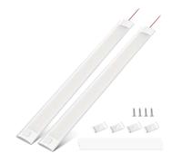 Bonlux Barra led 12v, Luci abitacolo led 12v auto, Striscia led Luminosa per Furgone Carvan Campervan Cucina con interruttore, 4000K 1200LM, 2 Pack