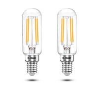 Bonlux E14 LED Lampadina per Cappa Cucina Bianco Caldo 2700K 4W E14 SES Lampadine 400LM Sostituisce 40W Lampadina alogena per Cappa, Lampada Frigorifero, Lampada Sale, 220-240V, 2 Pezzi