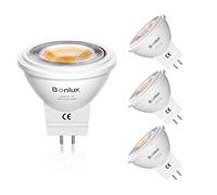 Bonlux GU4 MR11 LED 12V Lampade, 3W Spot Faretto Bianco Caldo 3000K Faretto Sostituisce 35W Lampada Riflettore Lampadina 350lm Spot Illuminazione 38 ° Angolo Fascio (4 pz)