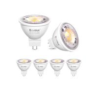 Bonlux Lampadina GU 5.3 LED 12V, Faretti LED MR16 12V GU5.3 Bianca Natura 4000K Riflettore Faretto Spot Lampadine LED 600LM Equivalente a 60W Alogena 38°Angolo del Fascio Non Dimmerabile 6 Pezzi
