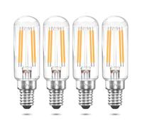 Bonlux Lampadina LED E14 12V 4W T25 lampadina a filamento LED, 40W equivalente (confezione da 4, bianco caldo 2700K)