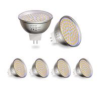Bonlux Lampadine a LED MR16 GU5.3 GX5.3 240V 5W Lampadine per Faretti a Soffitto Bianco Caldo 3000K Angolo a 120 ° Lampadina Alogena con Riflettore Alogeno da 50W Sostitutiva(Non Dimmerabile, 5pz)