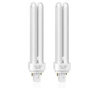 Bonlux Lampadine G24D-2 18W a 2 Pin, Lampada Fluorescente Compatta Tubo PLC 2U PLC 830 a Risparmio Energetico, 3000K Bianca Calda Non Dimmerabile per Bagno, Cucina, Camera da Letto, Corridoio, 2PCS