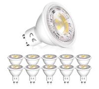 Bonlux Lampadine LED GU10, 5W Lampada LED Equivalenti 50W, 6000K Luce Bianca Fredda, 400LM, Dimmerabile, Angolo del Fascio di 38° GU10 Lampadina, Spotlight LED per Negozi, Camere da Letto (10 Pezzi)