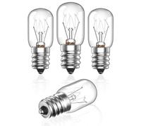 Bonlux Lampadine per Lampada di Sale Himalayano E14 15W Lampadina da Forno 300 Gradi Lampadina per Frigorifero Dimmerabile T20 Lampada Attacco Piccolo Luce Calda 2700K, 220-240V, 4 Pezzi