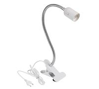 Bonlux Portalampada a E27 con Morsetto e Spina CA Standard Europea, per Lampada da Tavolo a LED Orientabile Clip, Luce Lettura Notturna, Lampada da Comodino con Morsetto, Luce del Letto, Lampada Clip