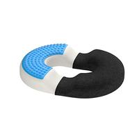 bonmedico Cuscino Antidecubito Ciambella per Emorroidi Uomo Donna - Cuscino Memory Foam per Sedia Ufficio, Auto Guidatore, Sedile Auto, Cucina, Viaggio - Federa Lavabile, Nero