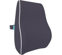 bonmedico Cuscino Lombare Ergonomico in Memory Foam - Supporto Schiena per Sedia Ufficio, Auto e Gaming - Schienale Posturale Traspirante con Cinghia Regolabile e Fodera Lavabile Grigio, Standard