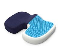 bonmedico Cuscino Sedia Ufficio Cuscino per Sedile Cuscini Ergonomico Cuscino Ortopedico Memory Foam con Gel Rinfrescante per Dolore Coccige, Piaghe da Decubito, Cuscino Auto Large, blu
