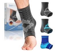 bonmedico Tutore Caviglia - Cavigliera Ortopedica a Compressione per Uomo e Donna - Fascia Elastica Sportiva per Supporto Piede e Caviglia, Traspirante e Unisex, Taglia XL