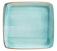 Bonna Aura - Piastra rettangolare, colore: acqua, lunghezza: 220 mm, larghezza: 200 mm, 12 pezzi