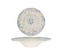 Bonna Piatto di pasta - Luca Mosaic - Porcellana - 28 cm (400cc) - set di 2