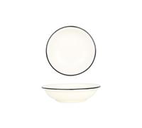 Bonna Piatto di servizio - Linea Black - Porcellana - 20 cm (500cc) - set di 2