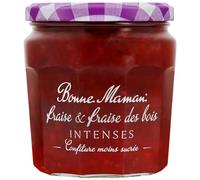 Bonne Maman - Marmellata di fragole e fragole intense - Ricco di frutta e meno dolce - 335g