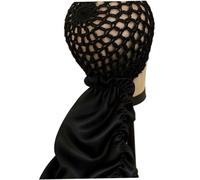 Bonnet con avvolgimento per capelli NET 2 in 1 Connetto reversibile Avvolgibile per dormire per le donne Girls Curly Hair Net per Pressa di seta