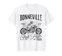 Bonneville Salt Flats Motorcycle Racing Biker Birthday 1956 Maglietta