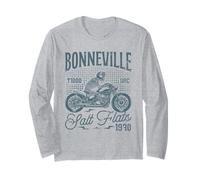 Bonneville Salt Flats Motorcycle Racing Biker Birthday 1970 Maglia a Manica
