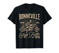 Bonneville Salt Flats Motorcycle Racing Biker Birthday 1975 Maglietta
