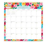 Bonnie Marcus OFFICIAL | 2027 12 x 12 Inch (Hanging) Monthly Square Wire-O Calendar | Sticker Sheet | BrownTrout | Fashion Designer Stationery