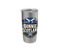 Bonnie Scotland Cardo e cervo Bicchiere termico in acciaio inox doppia parete