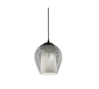 BONNIE SOSPENSIONE SINGOLA IN VETRO SOFFIATO TRASPARENTE, FUME, AMBRA O VERDE D20 CM DESIGN MODERNO