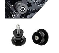 Bonnoeuvre 2pcs Universale M8 Nottolini Forcellone Cavalletto Appoggi Assen Swingarm Spool Screw per Kawasaki Z900 Z800 Z650 Z1000sx/ S1000RR S1000R S1000XR/ CBR250R CBR900RR/ Ducati 749 (Nero)