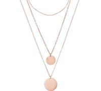 BONNYBIRD® Collana Multifilo Donna Oro Rosa Estiva Acciaio Chirurgico Inossidabile Inox Anallergici Senza Nichel Free Gioielli Impermeabile a Più Fili Delicata Piastrine Ciondolo Placcato Dorata