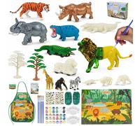 BONNYCO Animali per Bambini Kit Pittura 16 Figure Kit Lavoretti Creativi per