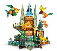 BONNYCO Costruzioni Magnetiche per Bambini con Figure di Animali 50 Pcs Magneti Bambini con Illustrazioni, Tessere Magnetiche | Giochi Magnetici Educativi, Regalo Bambino e Bambina 2D 3D, Natale