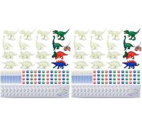 BONNYCO Dinosauri Gadget Compleanno Bambini, Figure da Dipingere 16 Pezzi. Regalini Fine Festa Compleanno, Regalino Fine Festa Dopo Invitati. Pensierini Kit Lavoretti, Gadget Dinosauri Giocattolo