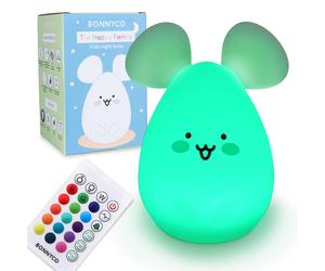 BONNYCO Luce Notturna Bambini con Telecomando e Sensore Tattile 16 Colori