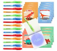 BONNYCO Penna Invisibile e Taccuino, 16 Pezzi Gadget Compleanno Bambini | Regalini Fine Festa Compleanno, Regalino Bambino Dinosauri. Giocattoli Pignatta, Idee Gadget Alunni per Scuola, Bomboniere