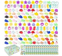 BONNYCO Squishy Piccoli Pack 160 Gadget Compleanno Bambini, Giochini Kawaii | Mochi Gadget per Regalini Fine Festa Compleanno Bambini. Regalino Dopo Invitati, Pensierini Alunni per Scuola, Mini Giochi