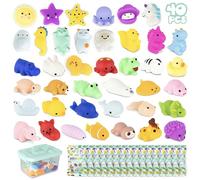 BONNYCO Squishy Piccoli Pack 40 Gadget Compleanno Bambini, Giochini Kawaii | Mochi Gadget per Regalini Fine Festa Compleanno Bambini. Regalino Dopo Invitati, Pensierini Alunni per Scuola, Mini Giochi