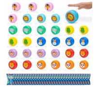 BONNYCO Yoyo Bambini Legno Pack 32 Animali della Giungla. Yo Yo Gadget Compleanno Bambini, Mini Giochi. Regalini Fine Festa Compleanno, Regalino Fine Festa Dopo Invitati, Pensierini Giochini Scuola