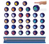 BONNYCO Yoyo Bambini Legno Pack 32 Spazio. Yo Yo Gadget Compleanno Bambini, Mini Giochi. Regalini Fine Festa Compleanno, Regalino Fine Festa Dopo Invitati, Pensierini Giochini Scuola Galassia