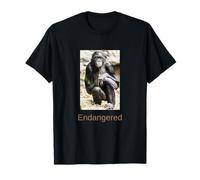 Bonobo Camicia in Via di estinzione Bonobo Grande Scimmia in Pericolo Maglietta