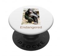 Bonobo Camicia in via di estinzione Bonobo Grande Scimmia in pericolo PopSockets PopGrip Adesivo