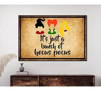 Bonoff Poster vintage Hocus Pocus, poster di Andersonisters, strega, hocus pocus, stregoni, strega, decorazione da parete in metallo, 20 x 30 cm