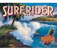 Bonoff Targa in metallo vintage retrò Surf Rider hawaiano ananas Tin Metal Sign 30,5 x 20,3 cm