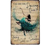 Bonoff Vintage in Metallo You Are The Dancing Queen - Poster Decorativo per Casa, Targa in Latta, Insegna in Metallo - 20 x 30 cm
