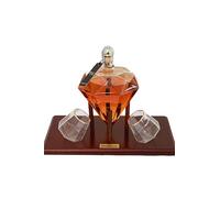 Bonollo Diamante Grappa Amarone Barrique con 2 Bicchieri - 70 cl 42% Vol - Grappa Invecchiata da Vinacce di Amarone - Distilleria Bonollo - Confezione Regalo