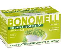 Bonomelli Infusi Erboristici Finocchio e Finocchietto Selvatico, Confezione da 16 Filtri, Gusto Delicato e Intenso, Fresco e Sgonfiante, Infusione a Caldo, Ingredienti 100% Naturali