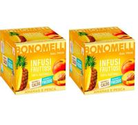 Bonomelli Infusi Fruttosi, Ananas e Pesca, Confezione da 24 Filtri, Gusto Dolce e Vellutato, Infusione a Caldo e a Freddo, Ingredienti 100% Naturali (24g)