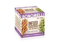 Bonomelli Infusi Gustosi, Cannella e Cardamomo, Confezione da 10 Filtri, Aroma Dolce e Fresco, Senza Caffeina, da Gustare a Caldo o a Freddo, Ingredienti 100% Naturali (20g)